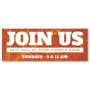 Fall Events Orange Leaf ImpactBanners
