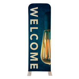 Retro Light Welcome 2' x 6' Sleeve Banner