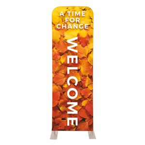 A Time for Change Fall Leaves 2' x 6' Sleeve Banner
