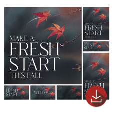 Fresh Start Red Leaves 