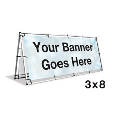 A-Frame Banner Stand - 3x8 