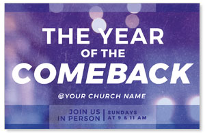 Comeback Blue Medium InviteCards