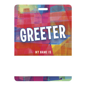 Kids Collage Greeter Name Badges