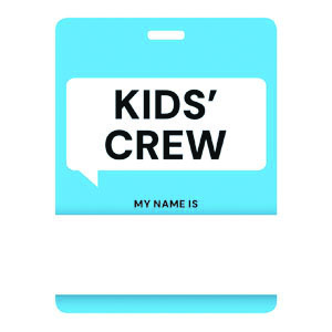 Chat Bubble Kids' Crew Name Badges