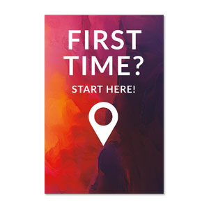 Vibrant Paint First Time 23" x 34.5" Rigid Sign