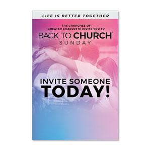 CityReach Charlotte BTC Invite Someone 23" x 34.5" Rigid Sign