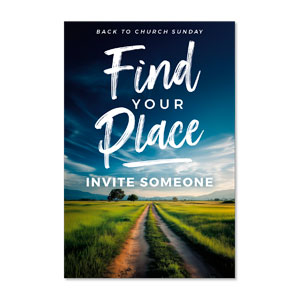 BTCS Find Your Place Invite Someone 23" x 34.5" Rigid Sign