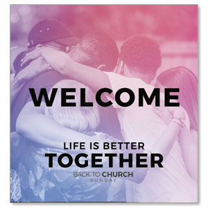 BTCS Life Is Better Together StickUp