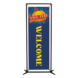 Fall Fest Leaves 2' x 6' Banner