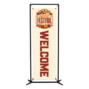 Harvest Festival Orange 2' x 6' Banner