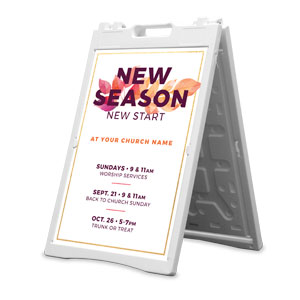 New Season Start 2' x 3' Street Sign Banners