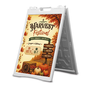Harvest Festival Sign Post 2' x 3' Street Sign Banners