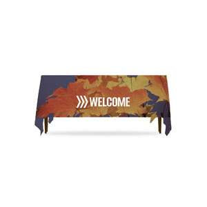 Chevron Welcome Fall Table Throws