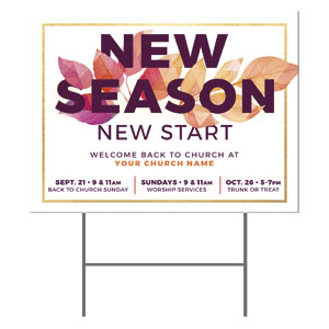 New Season Start 18"x24" YardSigns