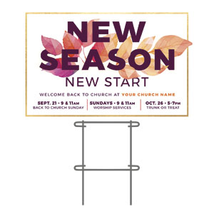 New Season Start 36"x23.5" Large YardSigns